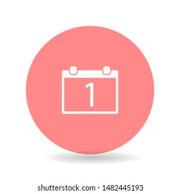 Calendar 1 Icon . Lorem Ipsum Illustration design
