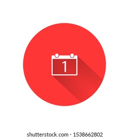 Calendar 1 Icon . Lorem Ipsum Illustration design