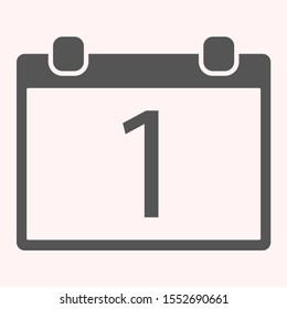 Calendar 1 Icon . Lorem Ipsum Illustration design