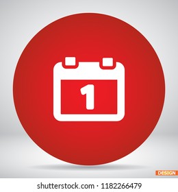 calendar 1 icon vector 10 eps design