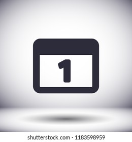 calendar 1 icon  vector 10 eps design