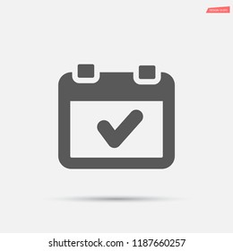 calendar 1 icon  vector 10 eps design