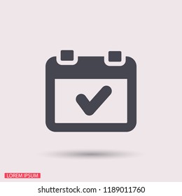 calendar 1 icon  vector 10 eps design