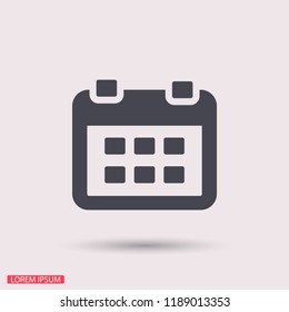 calendar 1 icon  vector 10 eps design