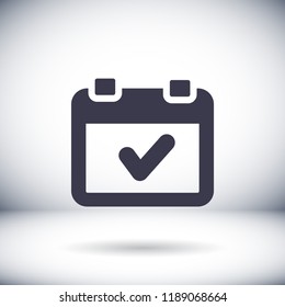 calendar 1 icon  vector 10 eps design