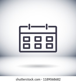 calendar 1 icon  vector 10 eps design