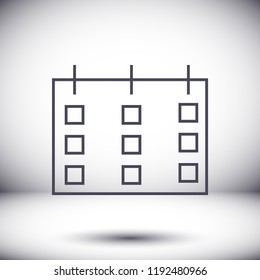 calendar 1 icon  vector 10 eps design