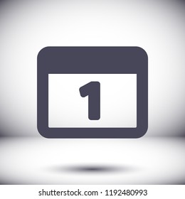 calendar 1 icon  vector 10 eps design