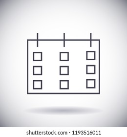 calendar 1 icon  vector 10 eps design