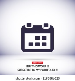 calendar 1 icon  vector 10 eps design