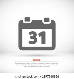 calendar 1 icon  vector 10 eps design