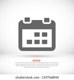 calendar 1 icon  vector 10 eps design