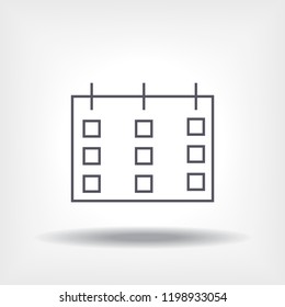 calendar 1 icon  vector 10 eps design