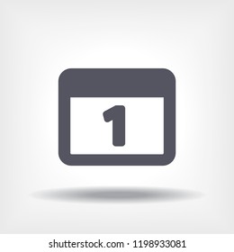 calendar 1 icon  vector 10 eps design