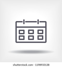 calendar 1 icon  vector 10 eps design