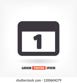 calendar 1 icon  vector 10 eps design