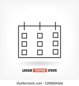 calendar 1 icon  vector 10 eps design