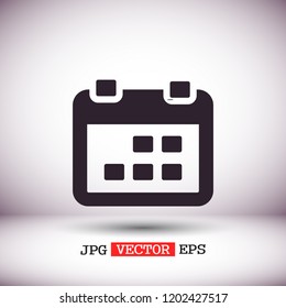 calendar 1 icon  vector 10 eps design