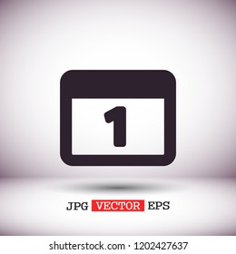 calendar 1 icon  vector 10 eps design