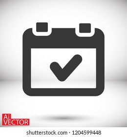 calendar 1 icon  vector 10 eps design