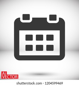 calendar 1 icon  vector 10 eps design