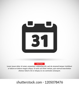 calendar 1 icon  vector 10 eps design