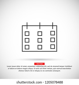 calendar 1 icon  vector 10 eps design