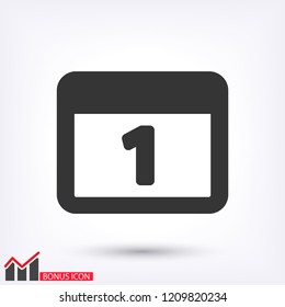 calendar 1 icon  vector 10 eps design