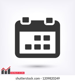 calendar 1 icon  vector 10 eps design