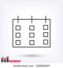 calendar 1 icon  vector 10 eps design