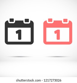 calendar 1 icon  vector 10 eps design