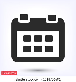 calendar 1 icon  vector 10 eps design