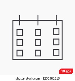 calendar 1 icon  vector 10 eps design