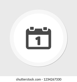 calendar 1 icon  vector 10 eps design