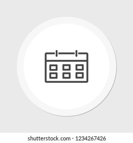 calendar 1 icon  vector 10 eps design