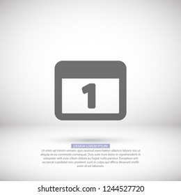 calendar 1 icon  vector 10 eps design