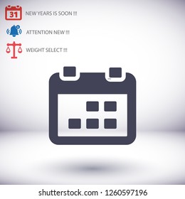calendar 1 icon  vector 10 eps design