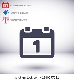 calendar 1 icon  vector 10 eps design