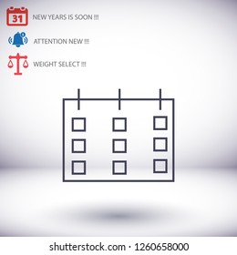 calendar 1 icon  vector 10 eps design