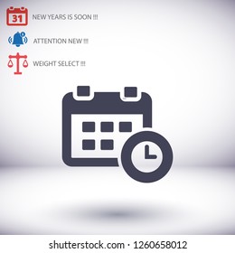 calendar 1 icon  vector 10 eps design