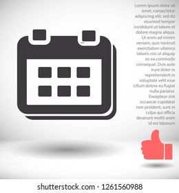 calendar 1 icon  vector 10 eps design