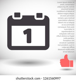 calendar 1 icon  vector 10 eps design