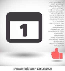calendar 1 icon  vector 10 eps design
