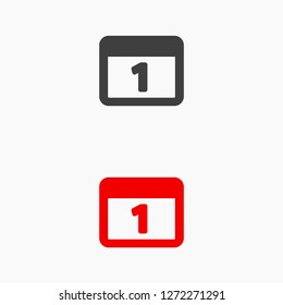 calendar 1 icon  vector 10 eps design