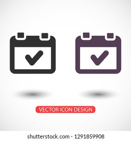 calendar 1 icon  vector 10 eps design