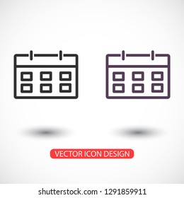 calendar 1 icon  vector 10 eps design