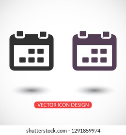 calendar 1 icon  vector 10 eps design