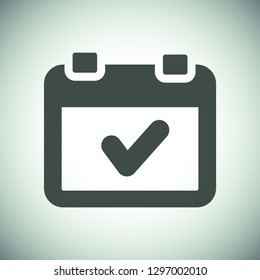 calendar 1 icon  vector 10 eps design