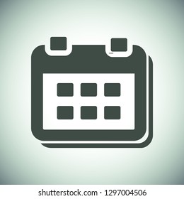 calendar 1 icon  vector 10 eps design