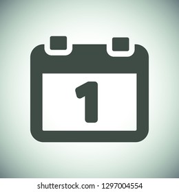calendar 1 icon  vector 10 eps design